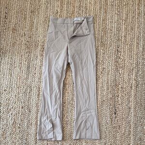 Bershka Beige Kick Flare Trousers